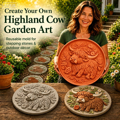 Reusable Sunflower Stepping Stone Mold,DIY Garden Path Paver Mold,Garden & WalkwayDecoration