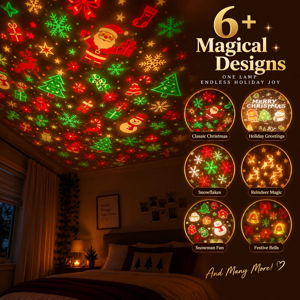 LifeAtEase™ Christmas Projector