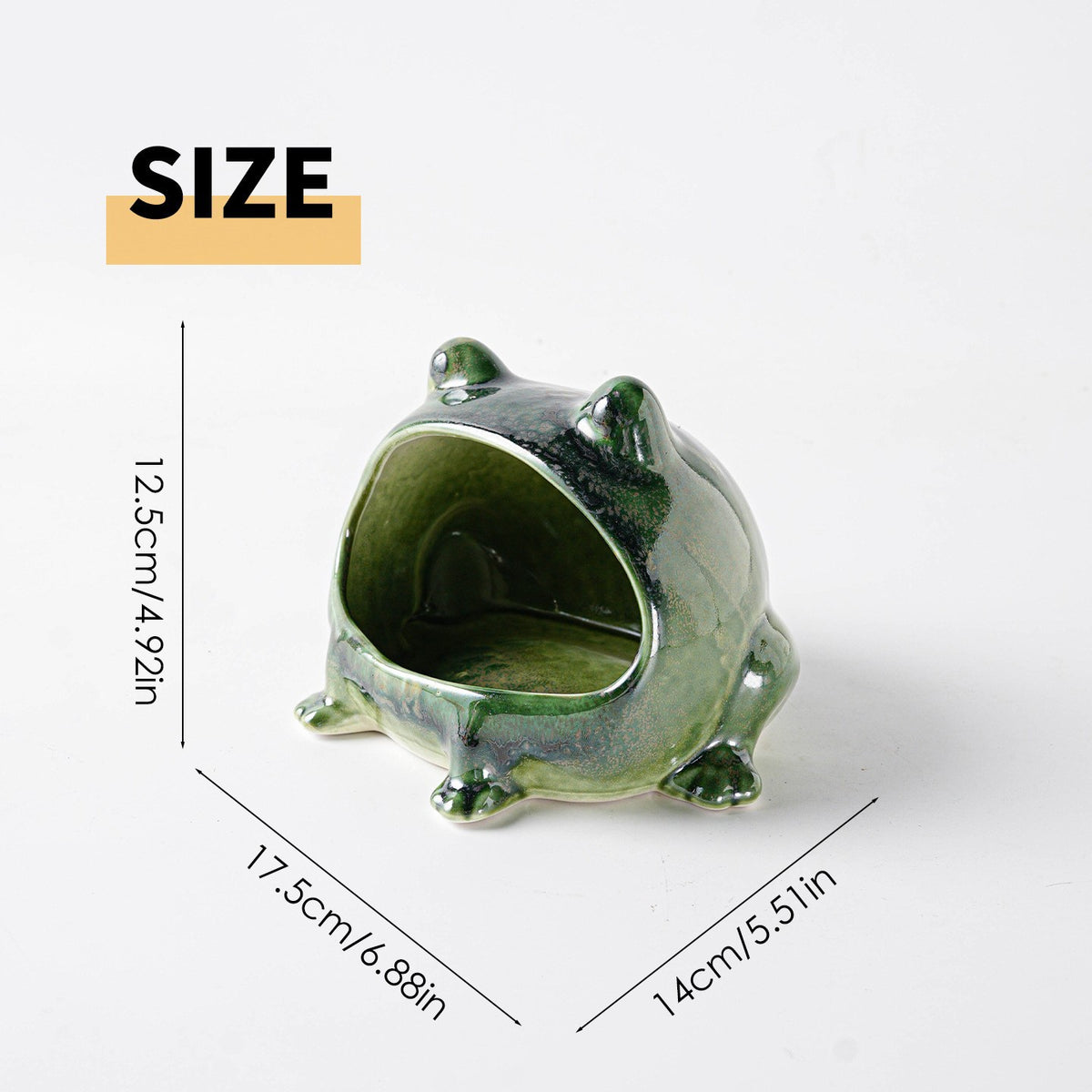 Big-mouthed Frog -Storage Canister for Kitchen, Home, Table Decoration and Ornament