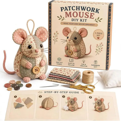Patchwork Doll DIY Kit-Complete Hand Sewing Crafting Materials