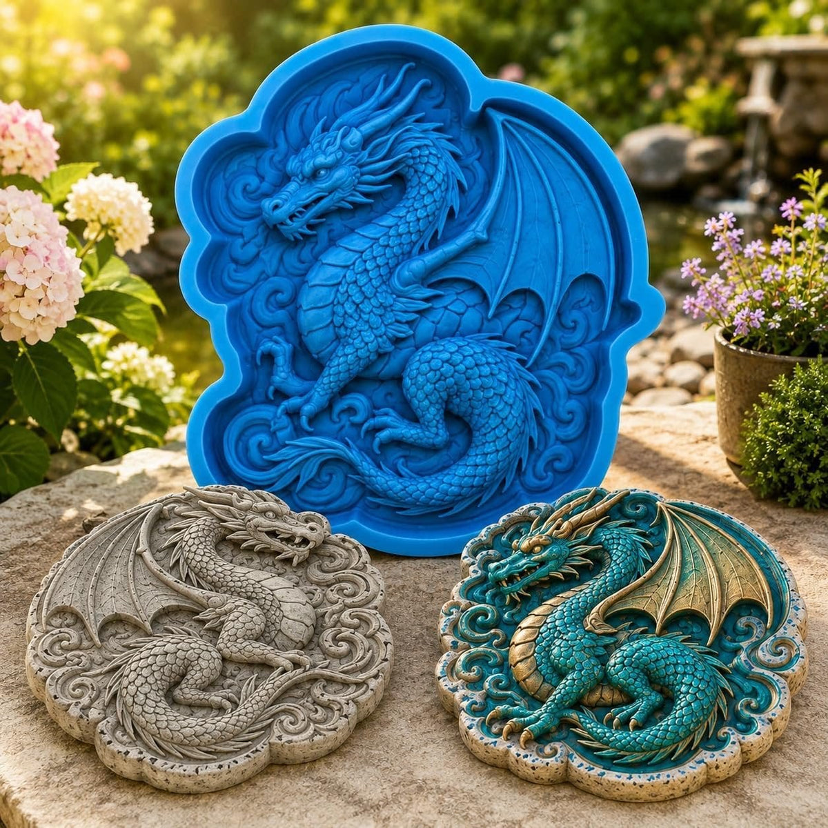 Reusable Sunflower Stepping Stone Mold,DIY Garden Path Paver Mold,Garden & WalkwayDecoration