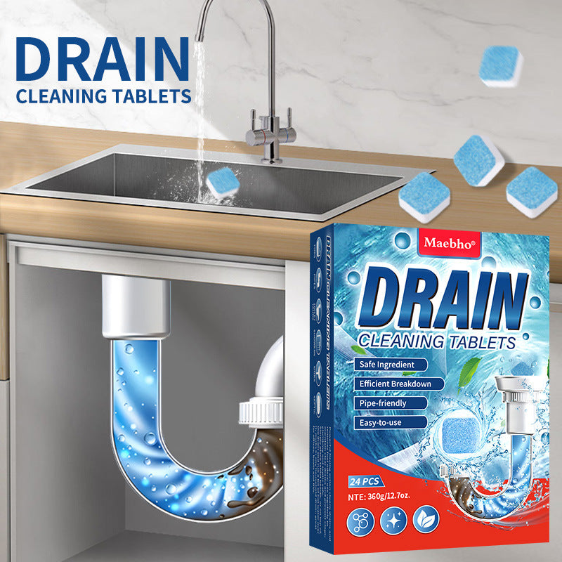 Ultimate Drain Cleaning Tablets – Fast-Acting Pipe Care Solution for Kitchen Sinks, Bathrooms & Showers