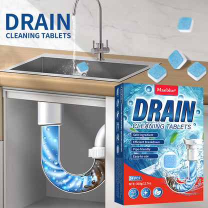 Ultimate Drain Cleaning Tablets – Fast-Acting Pipe Care Solution for Kitchen Sinks, Bathrooms & Showers