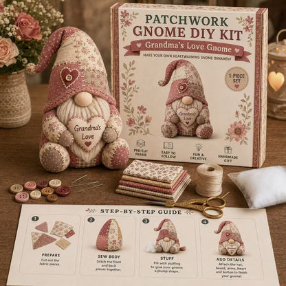 Patchwork Doll DIY Kit-Complete Hand Sewing Crafting Materials