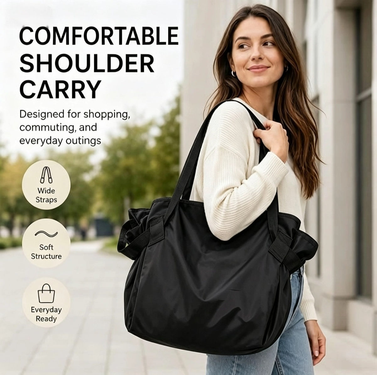 LifeAtEase™ 2-in-1 Convertible Tote Bag
