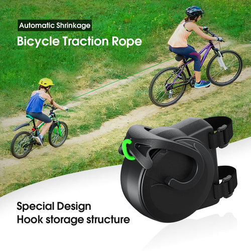 Outdoor Cycling Trailer Tools for Bike, Portable Mountain Bike Parent-Child Pull Traction Rope,