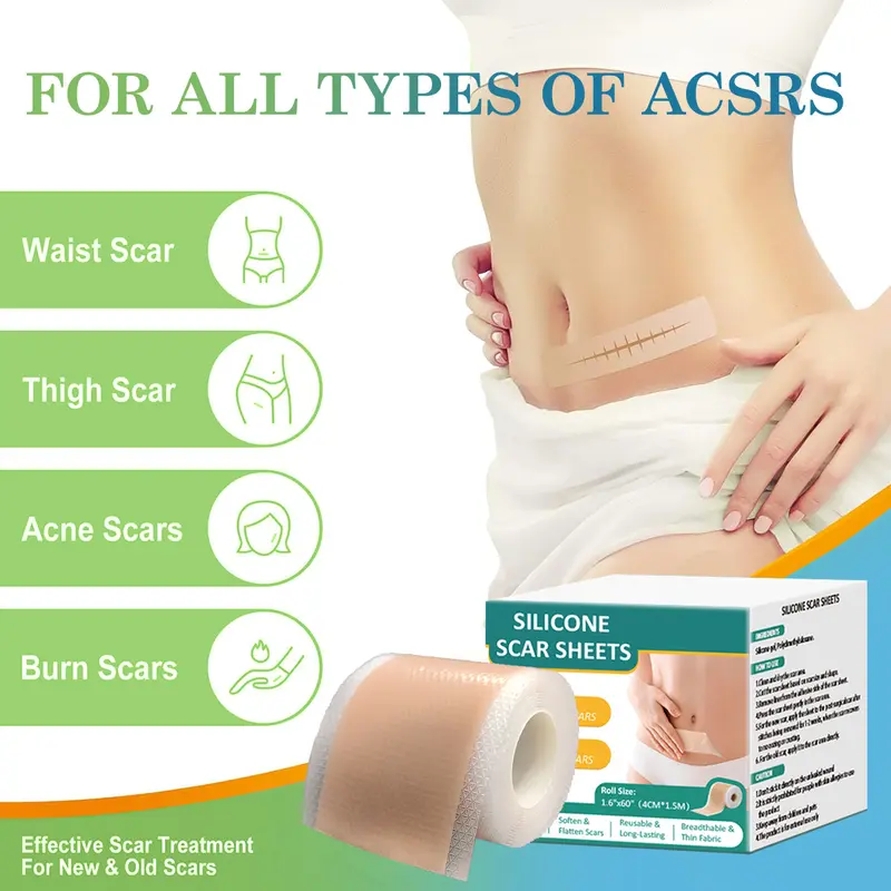 Silicone Scar Sheets & Tape - Treatment for Surgical（Buy 1 Get 1 Free）