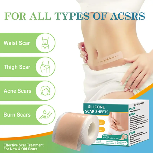 Silicone Scar Sheets & Tape - Treatment for Surgical（Buy 1 Get 1 Free）