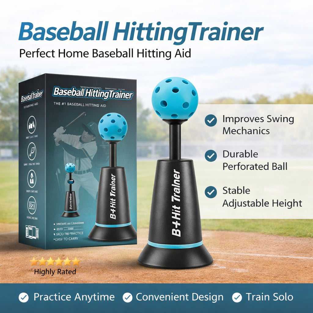 Sports Tee Popper – Baseball Batting Trainer, No Pitcher Needed