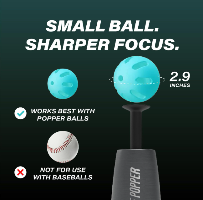 Sports Tee Popper – Baseball Batting Trainer, No Pitcher Needed