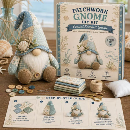 Patchwork Doll DIY Kit-Complete Hand Sewing Crafting Materials