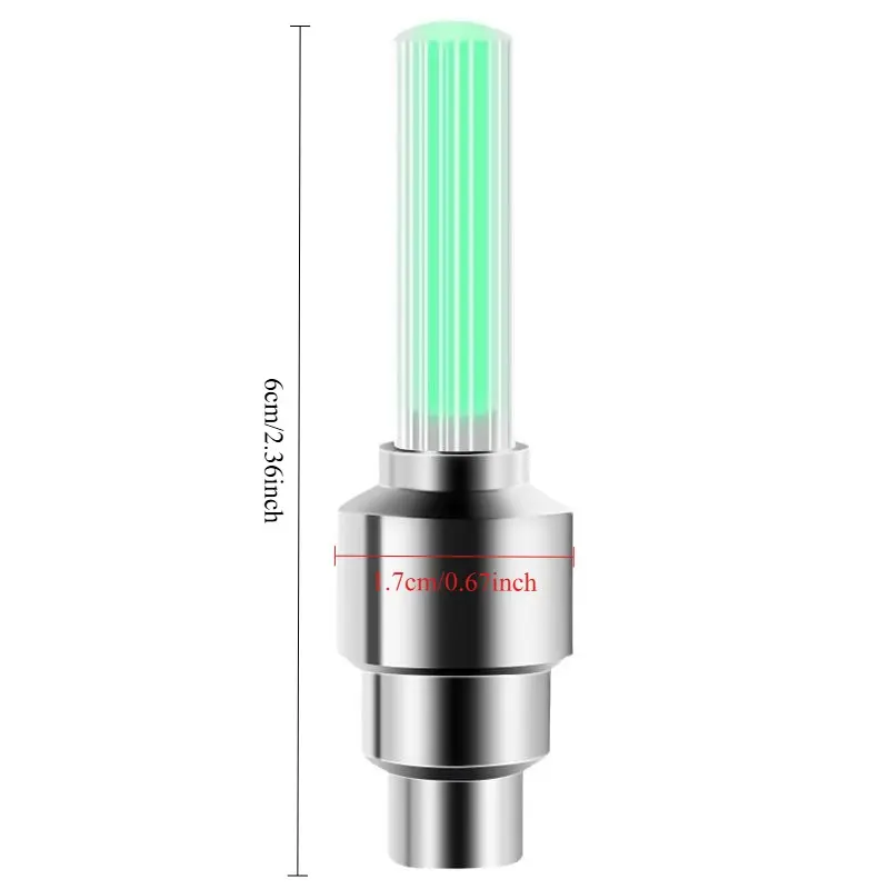 Bicycle valve cap light，multi-color warning atmosphere light