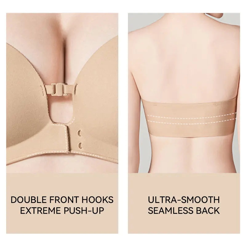 💜Seamless Front Closure Bra With Adjustable Straps