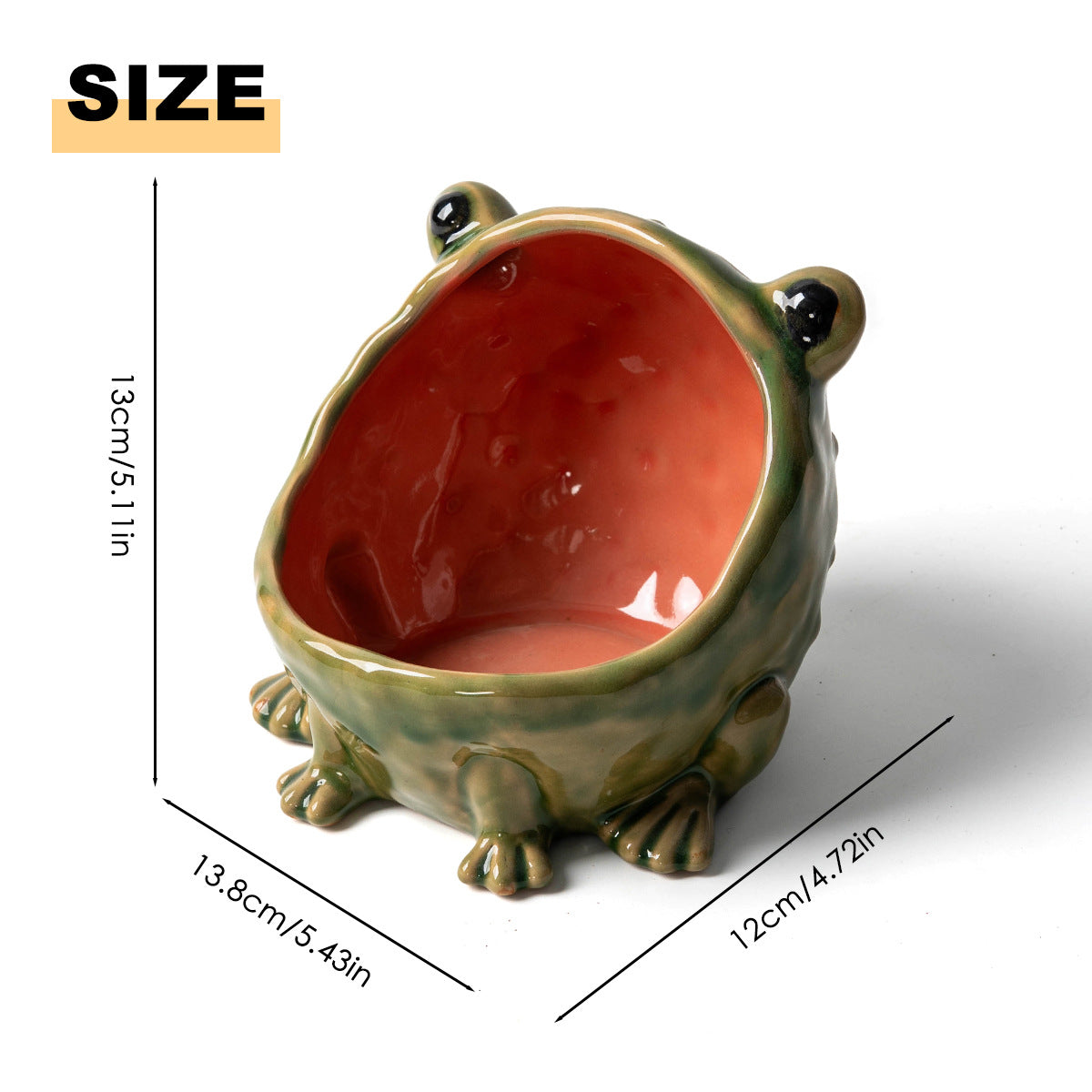 Big-mouthed Frog -Storage Canister for Kitchen, Home, Table Decoration and Ornament