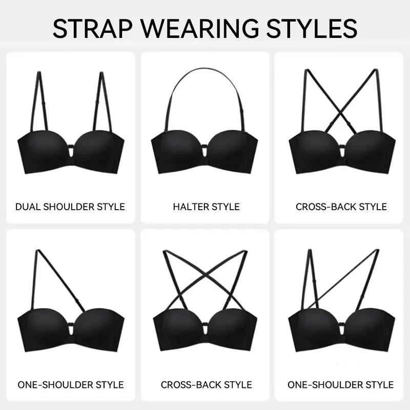 💜Seamless Front Closure Bra With Adjustable Straps