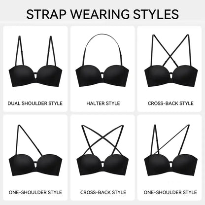 💜Seamless Front Closure Bra With Adjustable Straps