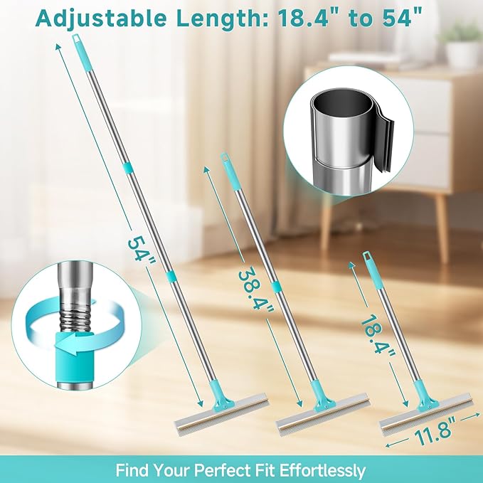 Carpet Rake for Pet Hair Removal Tool, Reusable Pet Hair Remover Broom,3 Pcs Carpet Brush Rake for Rugs, Mats, Couch, Furniture