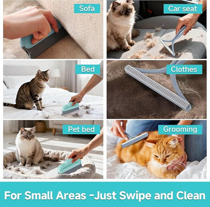 Carpet Rake for Pet Hair Removal Tool, Reusable Pet Hair Remover Broom,3 Pcs Carpet Brush Rake for Rugs, Mats, Couch, Furniture