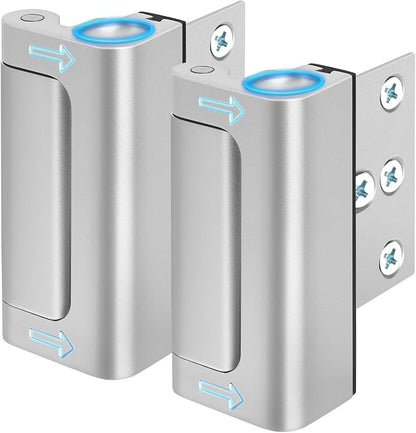 2 Pack home Security Child Proof Door Safety Locks from Inside Withstands 800lbs, Top Flip Door Latch Lock Extra Night Door Locks