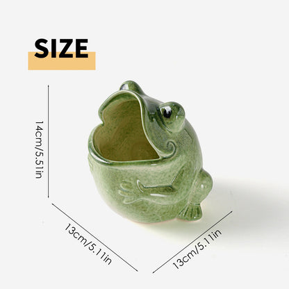 Big-mouthed Frog -Storage Canister for Kitchen, Home, Table Decoration and Ornament