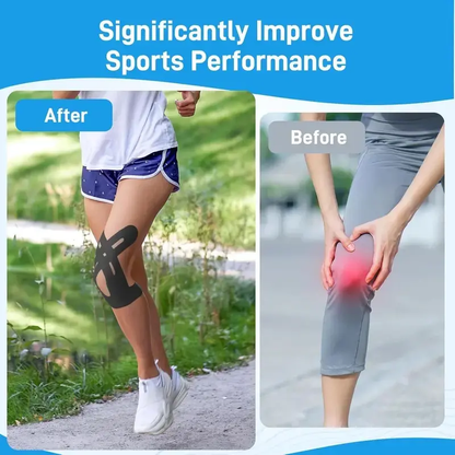 Precut Tape- Breathable Elastic Athletic Muscle Tape Strips Flexible , 10 Pcs , Pain & Stability