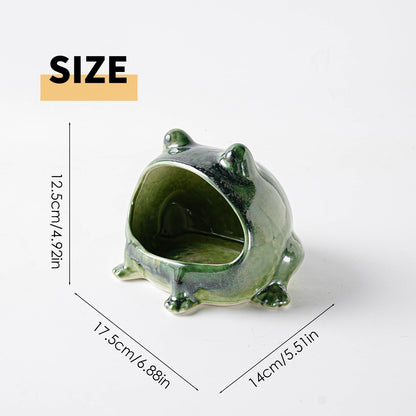 Big-mouthed Frog -Storage Canister for Kitchen, Home, Table Decoration and Ornament
