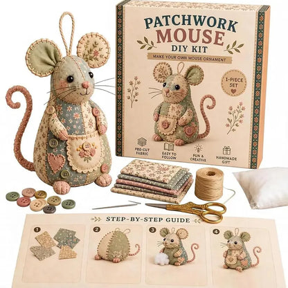 Patchwork Doll DIY Kit-Complete Hand Sewing Crafting Materials