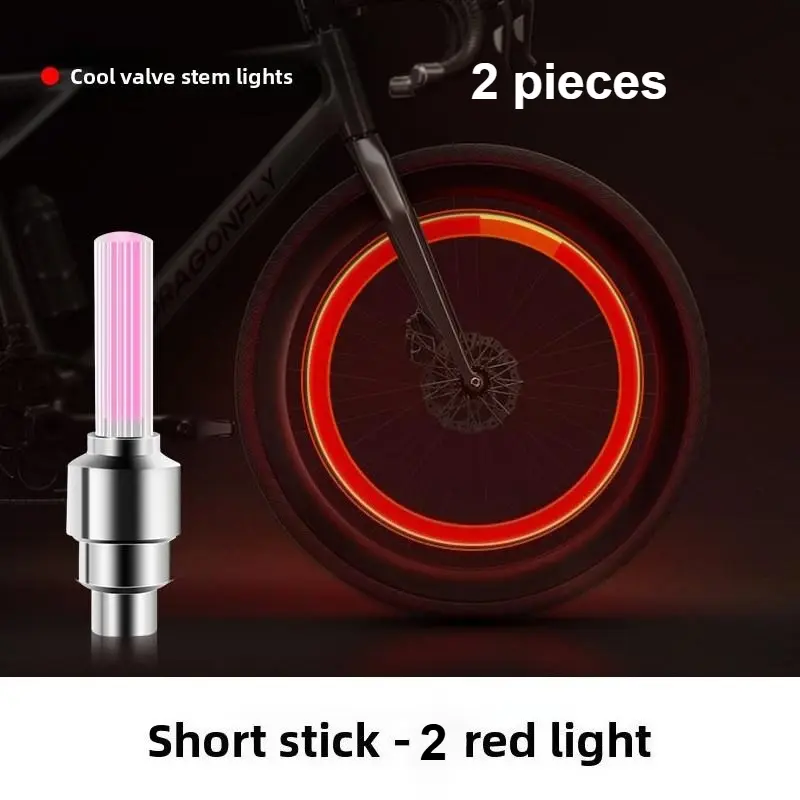 Bicycle valve cap light，multi-color warning atmosphere light