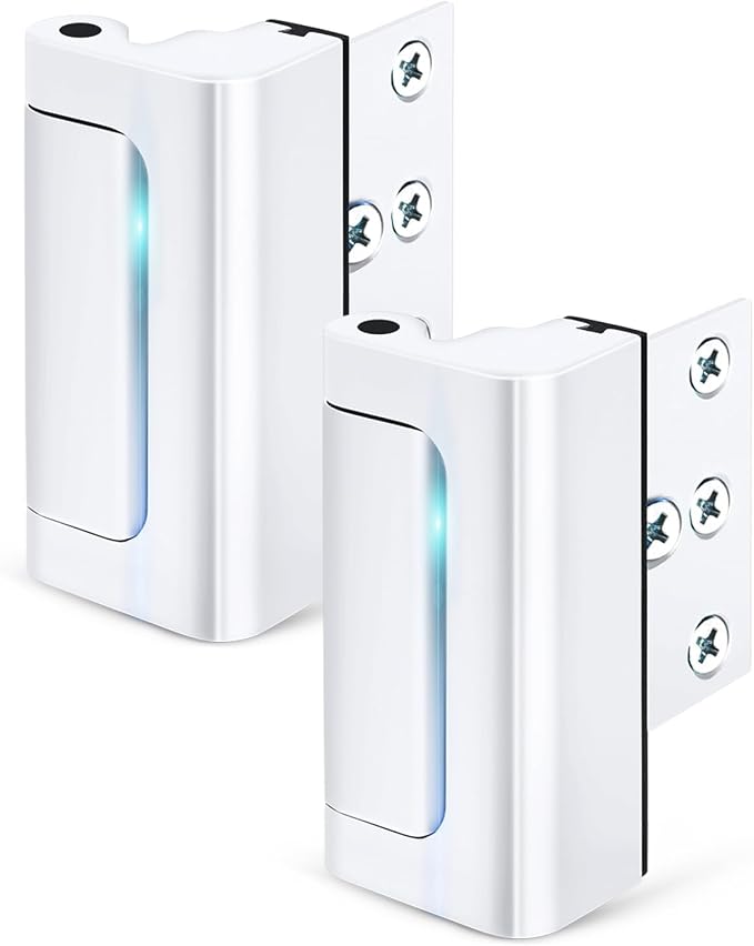 2 Pack home Security Child Proof Door Safety Locks from Inside Withstands 800lbs, Top Flip Door Latch Lock Extra Night Door Locks