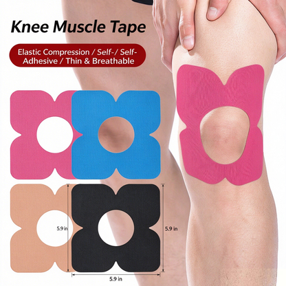 Precut Tape- Breathable Elastic Athletic Muscle Tape Strips Flexible , 10 Pcs , Pain & Stability